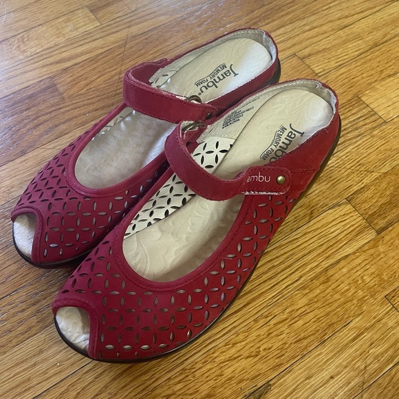 Jambu Women's Red Sandals 6.5 - Picture 2 of 4